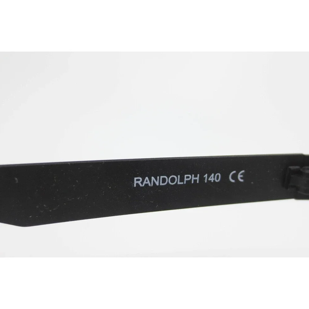 Randolph Osan Eyeglasses Matte Black Rectangular Metal Frame 53-15-140 Romania